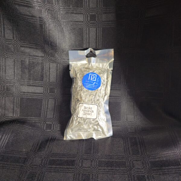 SUG ALMONDS SLICED METALLIC 100g